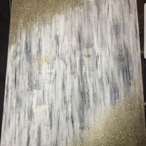 Gold abstract painting
